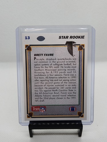 1991 Upper Deck Brett Favre Star Rookie RC 13 EBay
