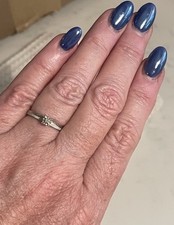 Vintage 60  s KOC 14K White Gold Engagement Ring Size 6.5