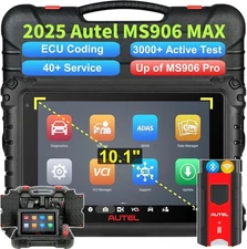 2025 Autel MaxiSYS MS906MAX MS906 MAX Up of MK900BT Full Scanner Tool ECU Coding