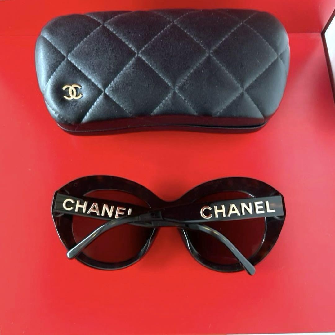Chanel Gold Logo Sunglasses M313 Classic Aviator Style