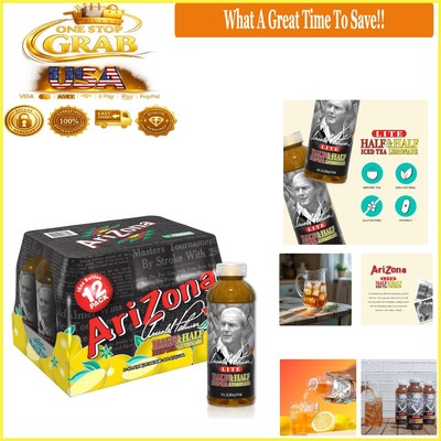Arnold Palmer Bottled Iced Tea Lemonade Pack of 12 16oz Low Caffeine