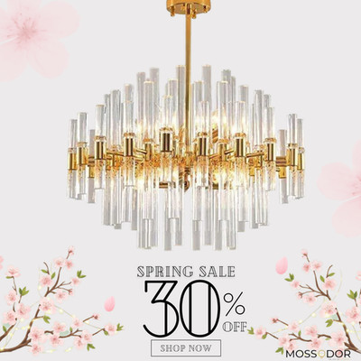 Moderner goldener Tropfen Kronleuchter - elegante Deckenleuchte Leuchte für Wohnzimmer
