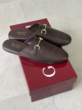 Gucci slip on brown Loafers with buckle, size...