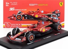 Ferrari F SF-24 #16 Winner 2024 Italy Monza GP Charles Leclerc in 1:43 scale w/