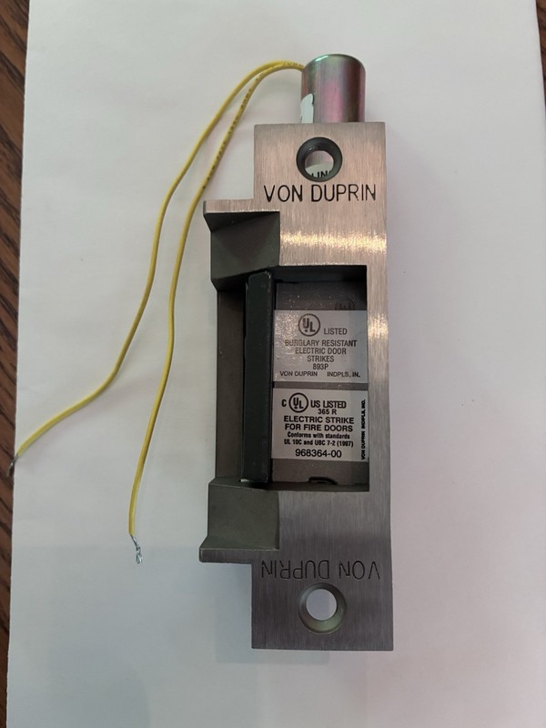 Von Duprin Electric Strike Lock 24 VDC (used)
