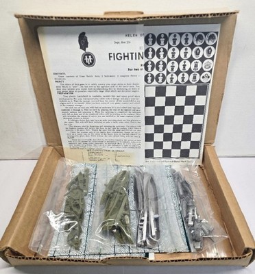 Helen of Toy 1964 Fighting Ships Game 132 Plastic Ships Subs Planes COMPLETE Box