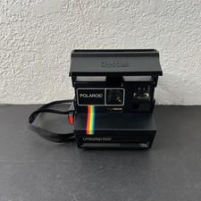Vintage Polaroid Camera One Step 600 Land Instant Rainbow Stripe Tested