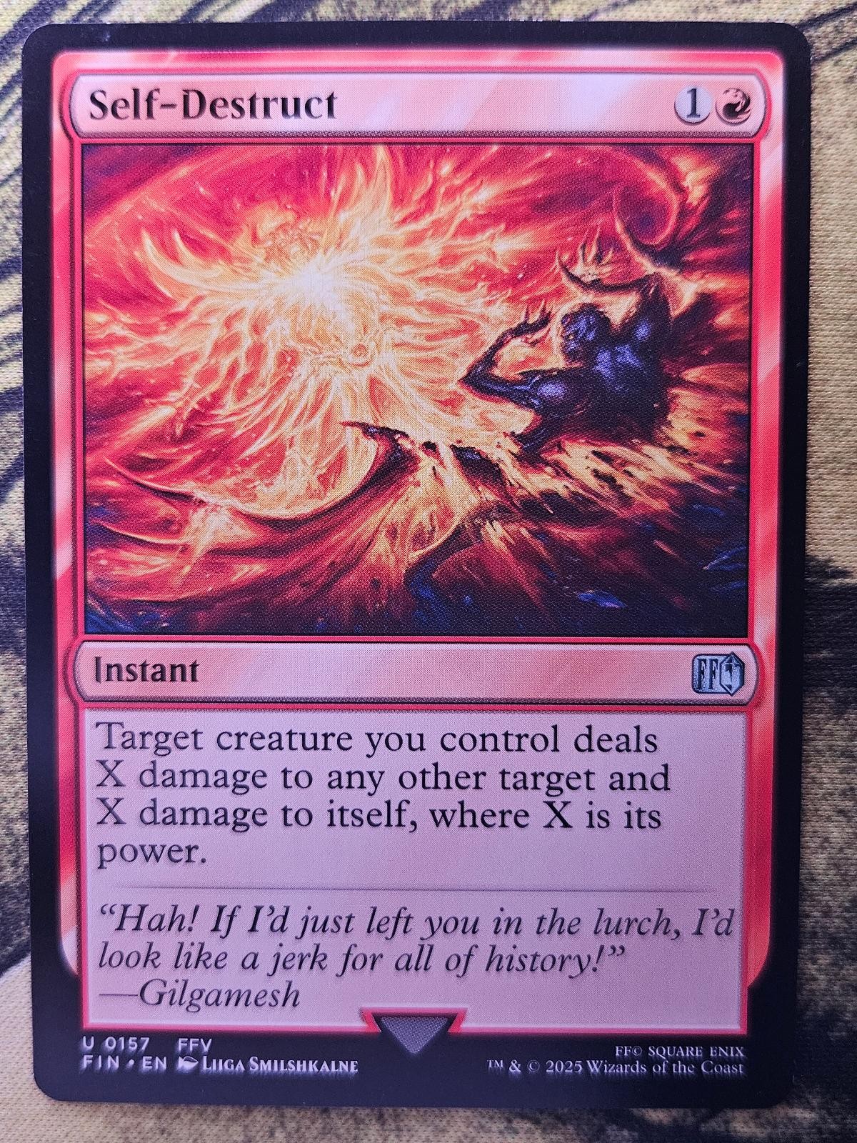 Self-Destruct 157 Uncommon FINAL FANTASY Magic: The Gathering Near Mint