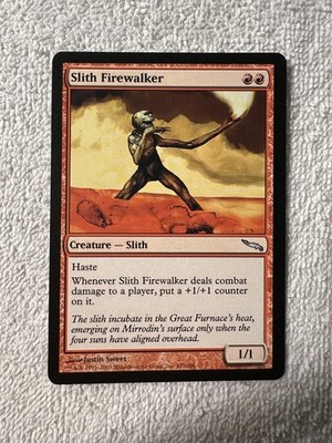 MTG- Slith Firewalker - Mirrodin - Regular - Red - Uncommon - Shinetized