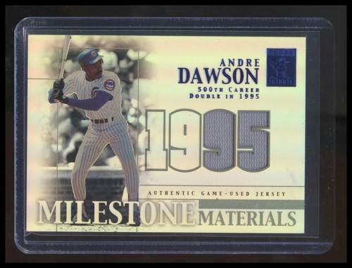 2002 Topps Tribute Milestone Materials Game Used Seasons Jersey /95 Andre Dawson