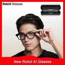 Rokid Glasses AI&AR Glasses 89 Languages Live Translation Dual-eye Display 12MP
