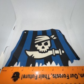 LEGO Pirate Sail (7074, Black Skull, Blue Sail, Skull Island Flag, Pirates)