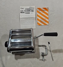 Vintage CROSS Noodle Machine Pasta Maker 1970s Made in Italy Stainless Steel A20