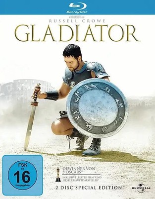 2 BLU-RAY-Set++GLADIATOR++2000++TOP-Zust.(wie neu)+Special Edition+Russell Crowe