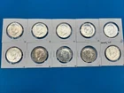 Lot Of 10 1967 BU Kennedy Half Dollars 40% Silver