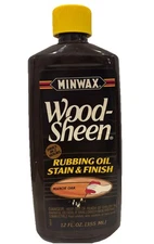 Minwax Wood-Sheen Oil Stain & Finish MANOR OAK 12 oz Yellow Cap discontinued