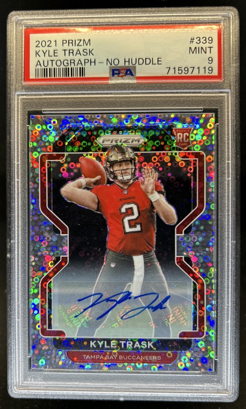 Kyle Trask Panini Prizm #339 Autograph-No Huddle