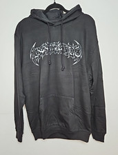 Unintended  Mens Black Graphic Logo Pullover Streetwear Hoodie Size XL NWOT