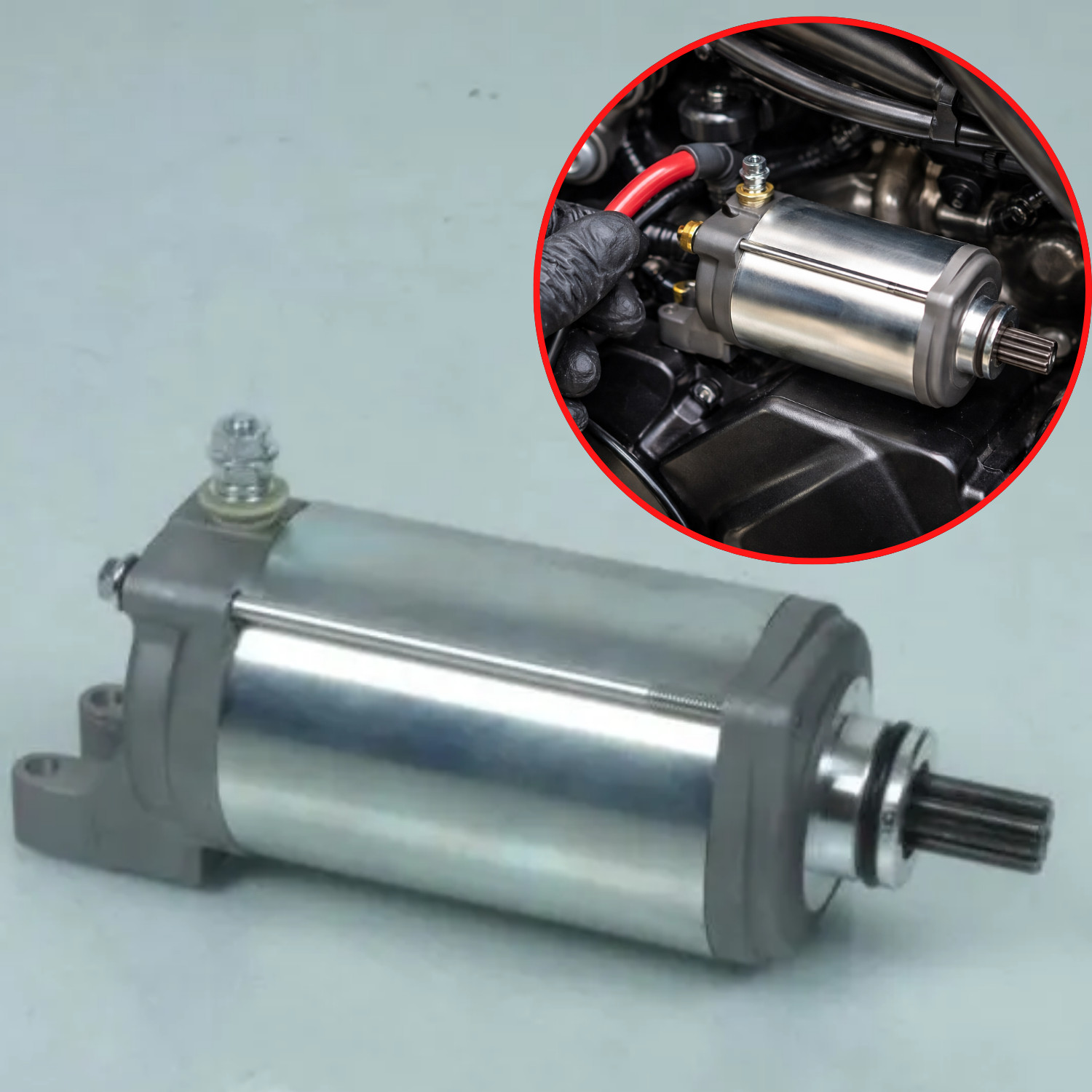 Démarreur SGR pour Buell 1125 CR 12V 0.9Kw pièce moto haute performance fiable