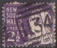 (F369-120) 1902 NSW 2 1/2d violet QVIC stamp (DT) 