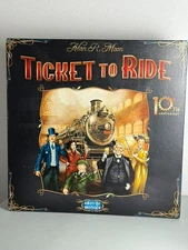 Ticket To Ride Board Game - 10th Anniversary Edition Days Of Wonder 2014 RARE