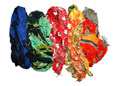 Lot of Five (5) COLORFUL RAYON Thin Quick-Dry SUMMER SARONG Beach Towel Cover-Up