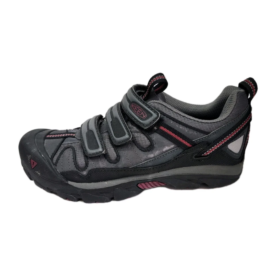 Keen Springwater Mountain Bike Cycling Shoes Womens 8 with Clips Gray Red - Image 4 of 4