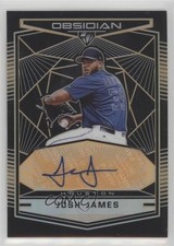 2019 Chronicles Obsidian Electric Etch Orange Prizm 37/50 Josh James Auto ow1