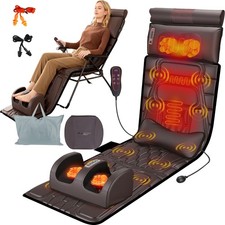Full Body Massage Mat with Heat Vibration Massage Pad for Back Neck Foot Lumbar