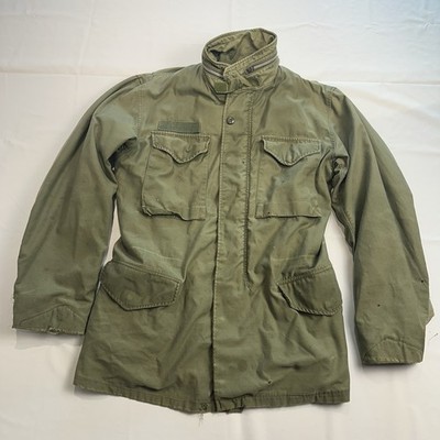 VTG 60's M65 Jacket OG 107 Large Field Utility US Military Green