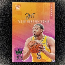 TALEN HORTON TUCKER /25 Rookie Fresh Paint JADE Auto 2019-20 Court Kings Card