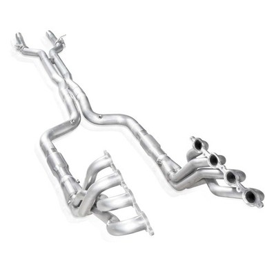 Stainless Works CA16HCAT Headers 2'' Pri. X-Pipe Catted Factory Connect
