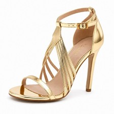 Glaze Wome's Strappy Stiletto 4 Inchel Heel Sandal