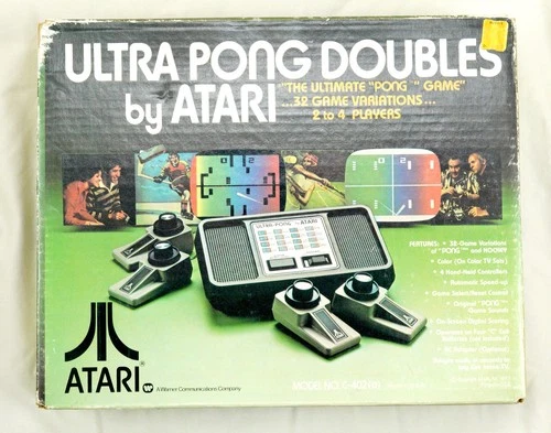 Vintage Atari Ultra PongTM Doubles Game - Model QC-402 D