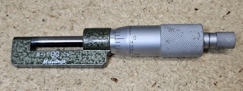 Mitutoyo No. 147-351 hub outside 1" micrometer - .001" resolution 