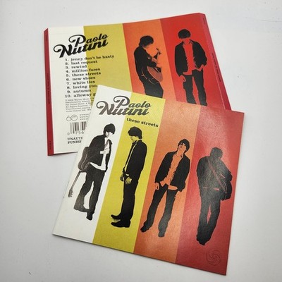 BOOKLET INSERT ONLY Paolo Nutini These Streets CD 2006 Warner Music 94634-2