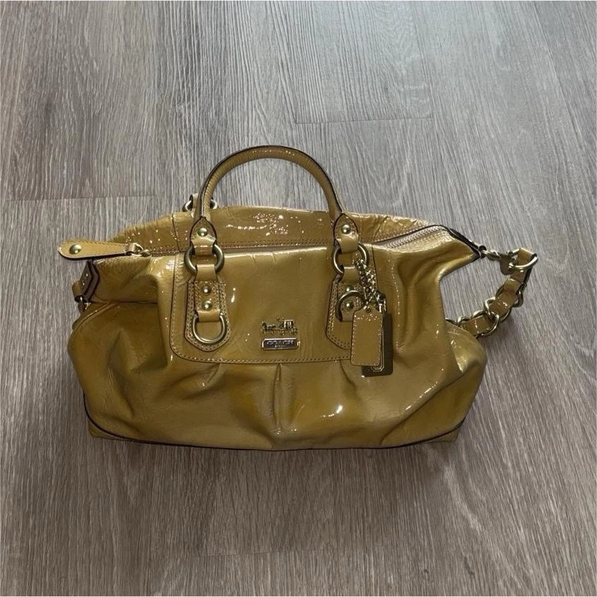 Coach Gold Patent Bags & Handbags for Women for sale | eBay