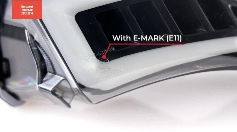 KIT FRECCE LED Trasparenti TMax 530 2012 2013 2014 2015 2016 yamaha t max fanale - Immagine 2 di 4