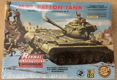 REVELL NEW RENWAL REISSUE 1/32 M47 PATTON TANK SSP