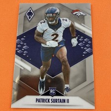 Patrick Surtain II 2021 Panini Phoenix Rookie Card #145 Denver Broncos. rookie card picture