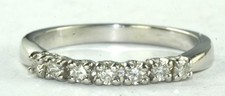 BNWOT PLATINUM .21 CARAT DIAMOND WEDDING BAND RING SIZE 6.25