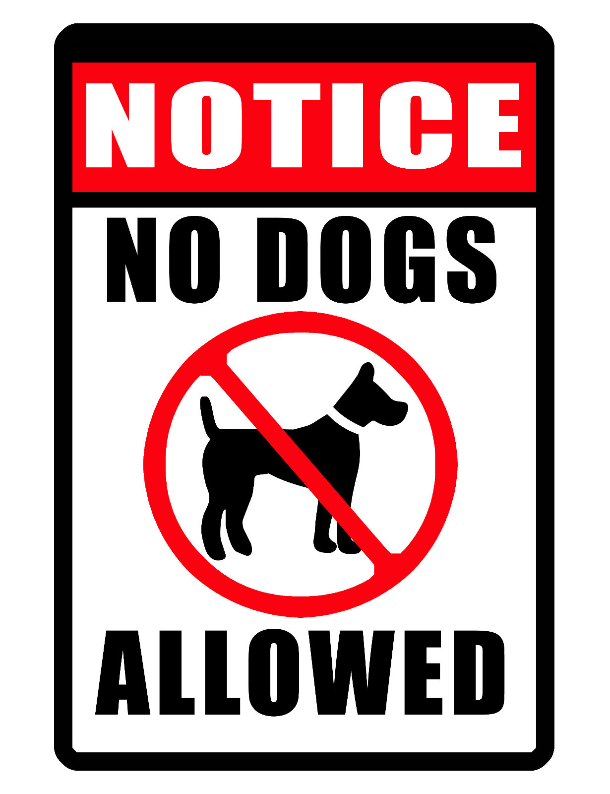 no dog sign