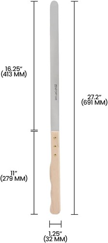 Zenport 16.25 Inch Stainless Steel Shearing Knife Lightweight Hardwood Handle - Picture 5 of 5
