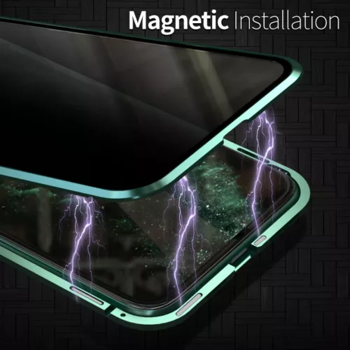 360 Magnetic Protection Privacy Double Glass Case For iPhone 16 15 14 Pro Max 13 - Picture 5 of 31