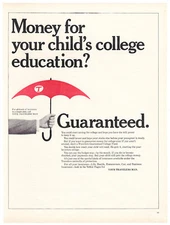 Travelers Insurance Print Ad Vintage Advertisement Insurance Advertising 1965