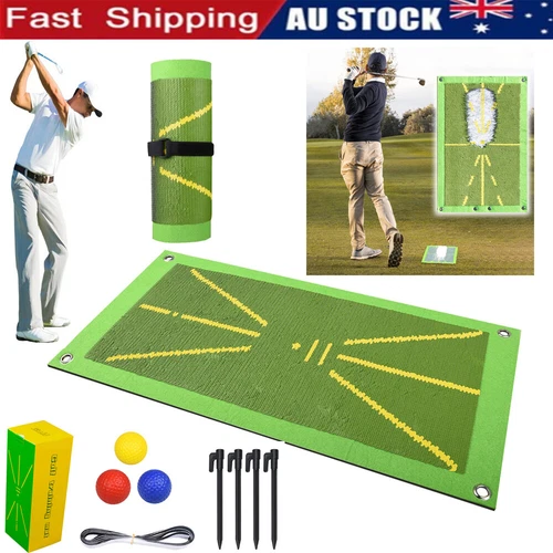 Golf TrainiUL Mat fUL Swing Detection Batting PortabUL Practice Rug Hitting AUL - Picture 1 of 19