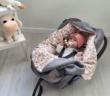 Baby Einschlagdecke Maxi Cosi aus 100% Wollwa...