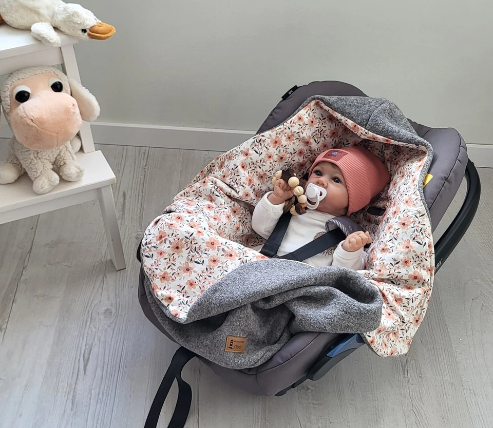 Baby Einschlagdecke Maxi Cosi aus 100% Wollwalk, Wolle, Wickeldecke