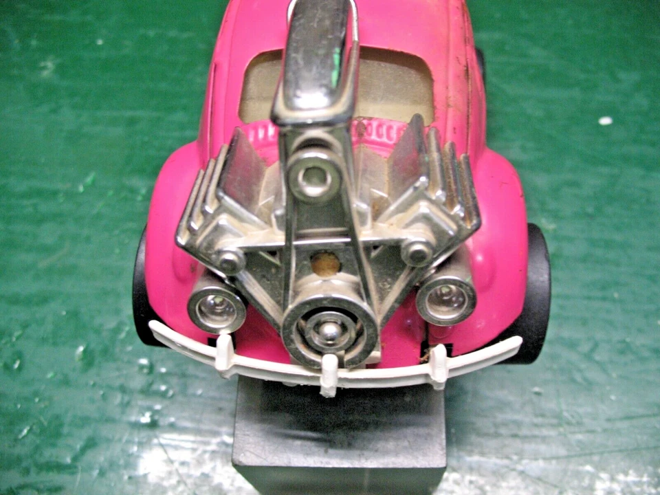 VW Super Beetle 1165 Hot Rod Plumb 1972 Tonka acero prensado salvaje No. 52680 Foto 3 de 4