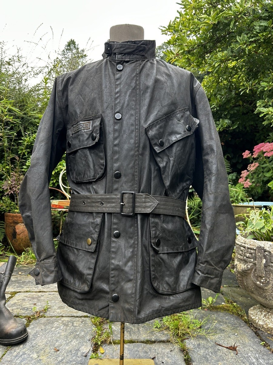 Barbour International A7 ? Vintage Waxed Jacket Motorcycle Barbour International A7 ? Vintage Waxed Jacket Motorcycle
